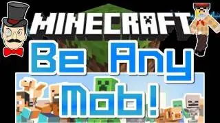 Minecraft Mods - BE ANY MOB ! Play as Ghast , Creeper , Slime & More ! Player Model Mod !