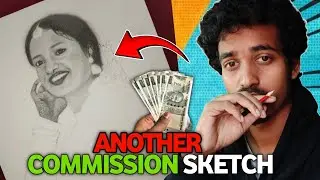 I Got Another Commission Artwork 😜🤑|Art+Vlog 