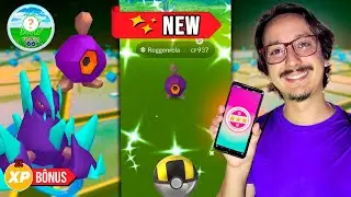 ✨ LIVE IRL! Roggenrola e Gigalith SHINY AGORA! DOBRO de XP na EVOLU&Ccedil;&Atilde;O! Hora do Holofote!