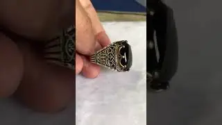 Black Onyx Ring Size 6-10 #shorts