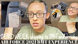 Air Force BMT 2021 SERIES | Episode 1: ZERO WEEK | Bus Unload & Adjusting | Meeting MTI’s