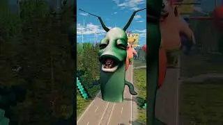 Carros pixar pulando o Bob Esponja 😅| #beamng #beamngdrive #bobesponja #plankton #meme #carros