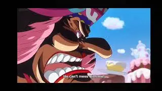 Luffy mess with big mom's wedding cake..😂 funny moment one piece