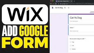 How To Add Google Form To Wix Website (2025)