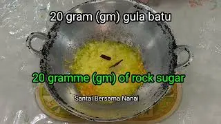 Jem nanas, kulit oren dan gula (Pineapple jem with orange peel/rind and sugar)