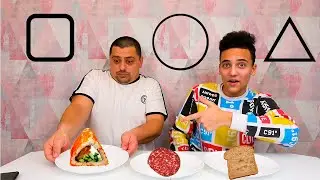 Треугольная Круглая или Квадратная еда ЧЕЛЛЕНДЖ