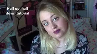 half up, half down tutorial