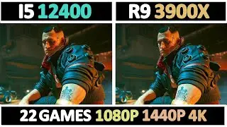 Intel I5 12400 vs Ryzen 9 3900X | Tested 22 Games |