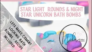 How I make starlight unicorn and round bath bombs with recipe included