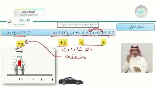 التسارع الموجب والتسارع السالب - فيزياء (1) - المرحلة الثانوية (السنة الأولى المشتركة)