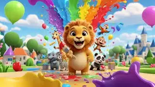 Zoo Animals Learn Colors 🦁🎨 | Baby Animals Color Song | Kids Learning Video