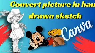 Convert images to hand drawn sketch video | canva speedpaint tool | hindi | urdu | pro it xpert