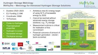 MefHySto: EU research project on the safety of hydrogen