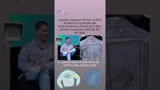 ⭐Jaqueta usada por Arthur na final do bbb22 custa por volta de 3,9 mil reais ⭐