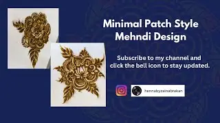 Minimal Patch Style Mehndi Design | Easy Henna Pattern for Beginners @Hennabyzainabrakan 