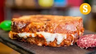 Epic Pizza Grilled Cheese Recipe | Sorted Food
