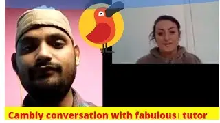cambly Conversation with beautiful tutor..#howtoimproveenglishrapidly..#conversation of English