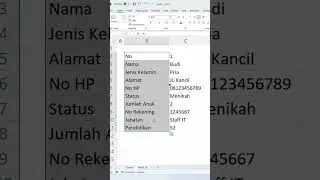 Rahasia mengetik tanda Titik Dua Selalu Sejajar di Excel #tipsexcel