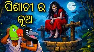 Pisachi Ra Kua | Odia Cartoon | Odia Bird Stories | Odia Chadhei Gapa | Odia Horror Story