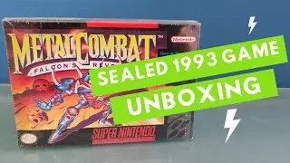 Unboxing a factory sealed SNES game from 1993!