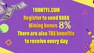 TRONTYJ new cloud platform, 8% reward for registered top-up investment, real and effective