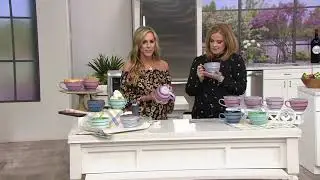 Set of 4 22oz Souper Mugs with Reactive Glaze on QVC