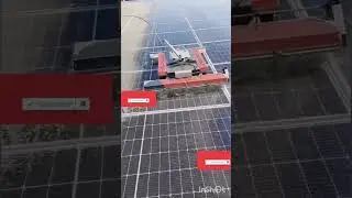 Solar Panels Dust Cleaning with Water || Automatic Cleaning of solar panels #solar #solarsystem