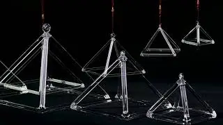 CVNC Pure Clear Crystal Singing Pyramid