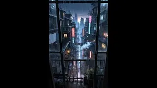 Cyber Slum Rain | Lofi Cyberpunk Beats for Studying