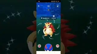 First Ever ✨Shiny Sandshrew in #pokemongo #shorts