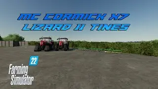 Mc Cormick x7 VT-Drive Track tractor and Lizard 11 Tines implement Mods FS22 farming simulator 22