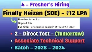 🚨Urgent Hiring 2026 | Direct Test Hiring 2025 | Tech Mahindra Hiring 2026 | Off Campus Hiring