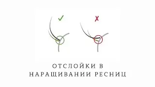 УРОК №4. ОТСЛОЙКИ В НАРАЩИВАНИИ РЕСНИЦ