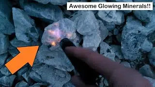 Collecting Amazing Glow Rocks In Bancroft!! Ontario Rockhounding, Fluorescent Minerals!