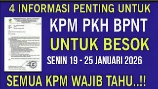 KABAR SALUR PENTING BESOK SENIN KPM PKH BPNT YG MENANTI BANSOS PKH BPNT TAHAP 1 2025 CAIR SIMAK