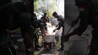 Indian Army Cooking Together in Jungle Camp | Real Life Moments | 8K Cinematic Short#IndianArmy