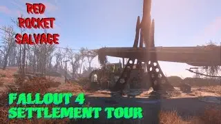 FALLOUT 4 Settlement Build Tour: Red Rocket Salvage