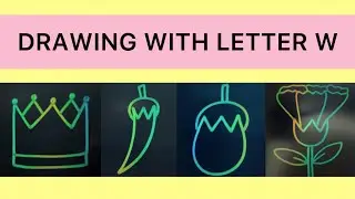 Drawing with Letter W | Creative Art Compilation