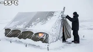 &minus;55&deg;C Against the Cold | Off-Grid Winter in a Hot Tent