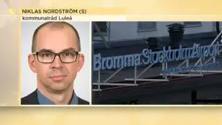 Lule&aring; rasar &ouml;ver planer att l&auml;gga ner Bromma flygplats - Nyhetsmorgon (TV4)