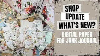 SHOP UPDATE! What's new on Etsy?  How to use digital paper? Suggestions for matching colors!