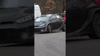 Warm Up and Burnout to Toyota Yaris Rally 1 #race #car #motorsport #racing #sound #toyota #sound
