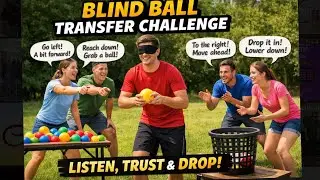 Blind Ball Transfer Challenge #gaming  #games #canada #funny #fyp #video #youtubeshorts #youtube #ai