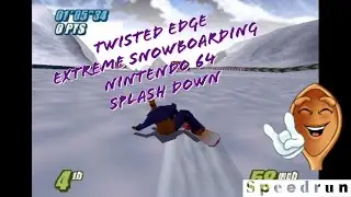 Twisted Edge Extreme Snowboarding | Nintendo 64 | Splash Down Speedrun (World Record)