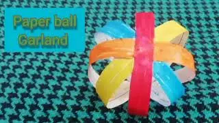 Paper Ball Garland || decorating item || paper craft || beautiful paper ball Garland