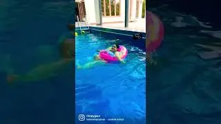 Baarish ki boonde 😍#baarish #youtubeshorts #swimmingpool #vaction #fun #farm #pakore #happy