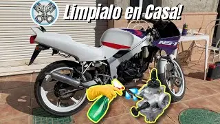 🧼 COMO limpiar el carburador de tu moto 2t ?! limpiamos el de la HONDA NS-1 75CC