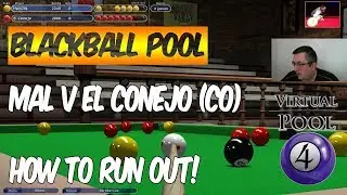 Virtual Pool 4 | Tutorial Blackball Match | El Conejo (CO) vs Mal255 | #34