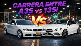 primera prueba en palmas del bmw 135i vs el Merdeces A35 AMG
