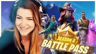 GIVING AWAY ENTIRE SEASON 6 BATTLE PASS + REACTION! (Fortnite: Battle Royale) | KittyPlays